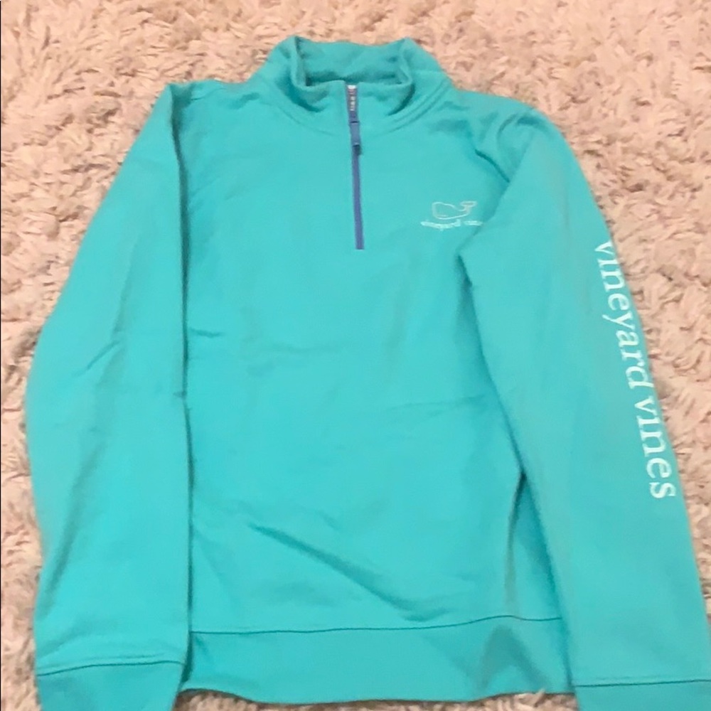 Vineyard Vines sea green sheep shirt